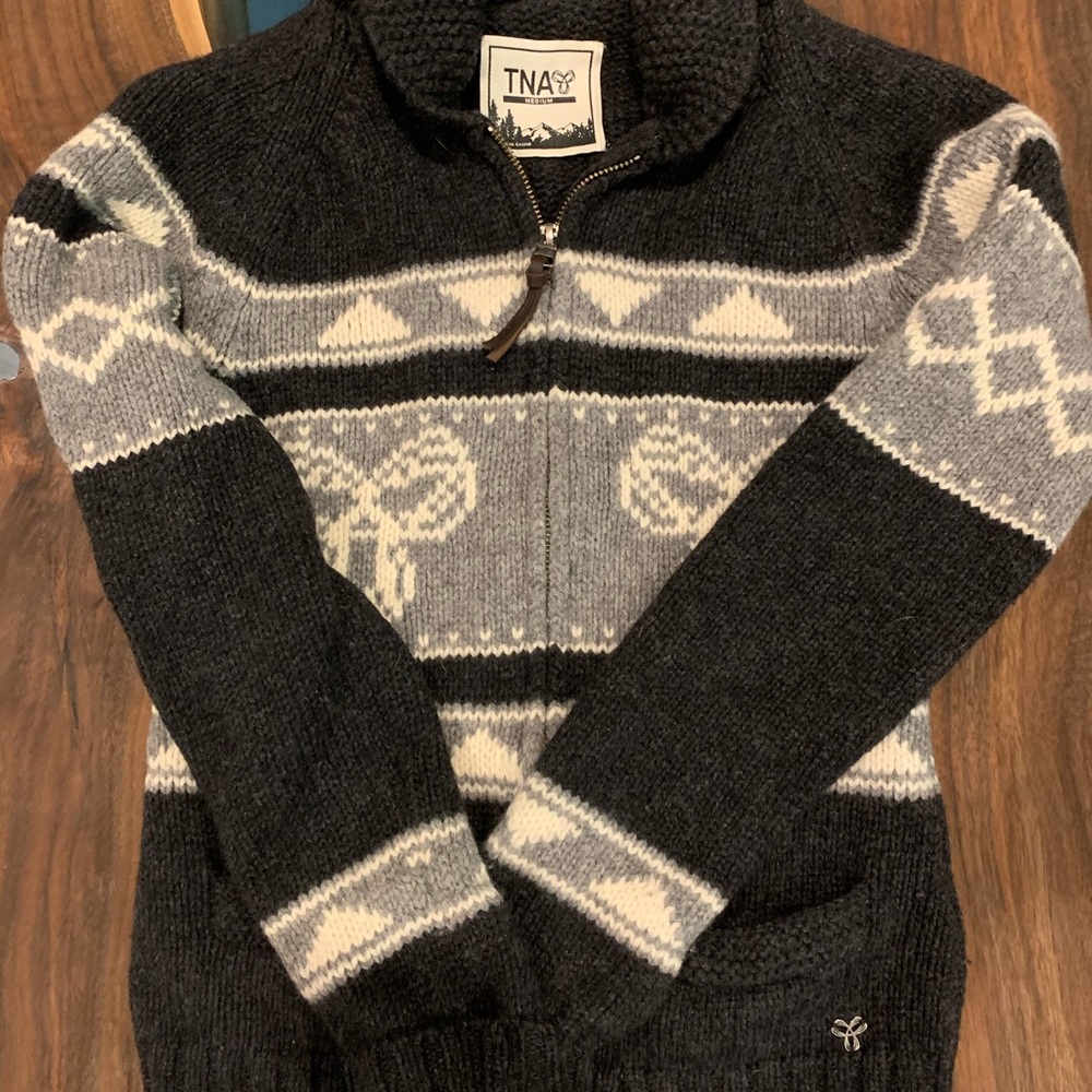 TNA lambs wool sweater